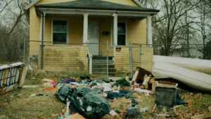 Homeowner to Clean Neighbor's Yard