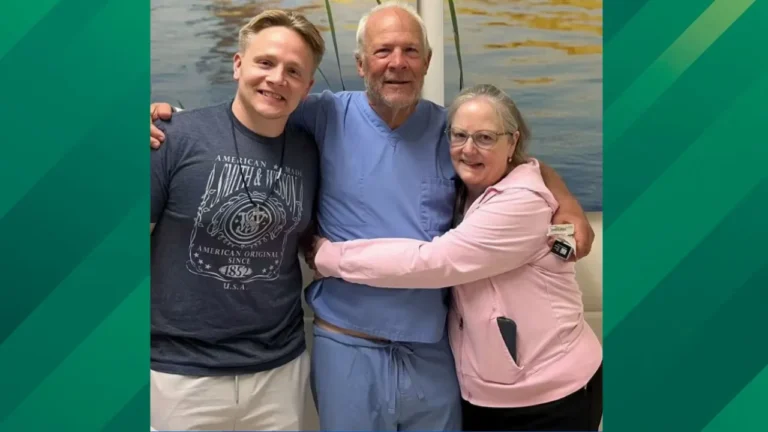 70 year old solo hiker and his family.