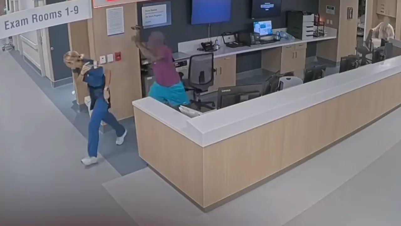 Miami nurse sues hospital after video shows patient attack in emergency room.