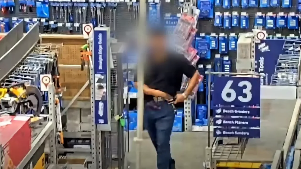 Pair accused of stealing thousands from home-improvement stores.