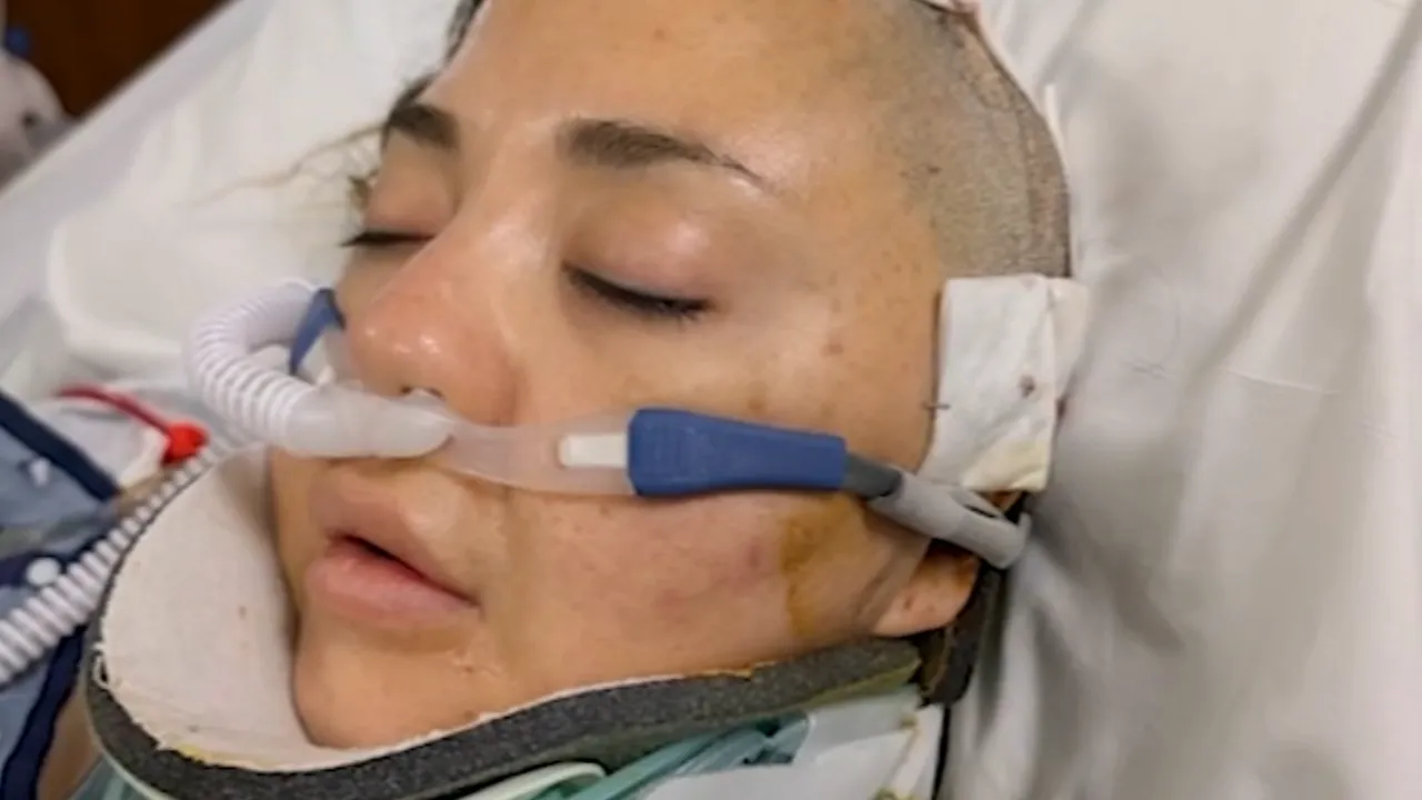 woman in the hospital.