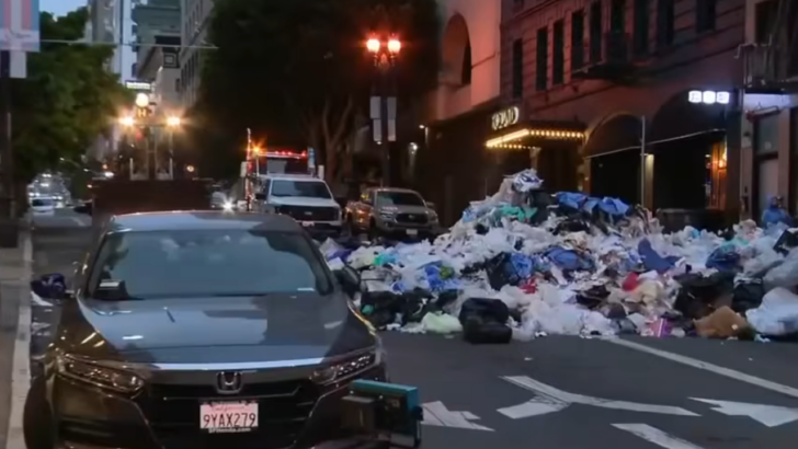 Man is Accidentally Loaded in a Garbage Truck Under Massive Piles of Trash