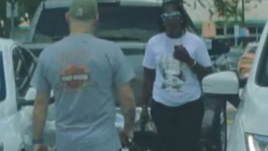 Florida woman at Walmart parking.