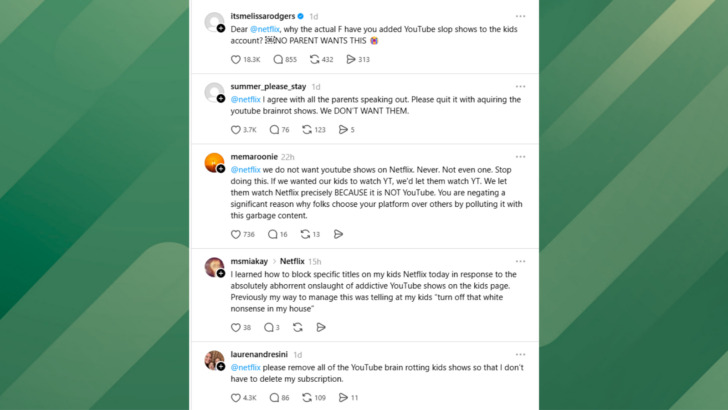 Netflix Faces Backlash From Parents After It Adds YouTube Shows