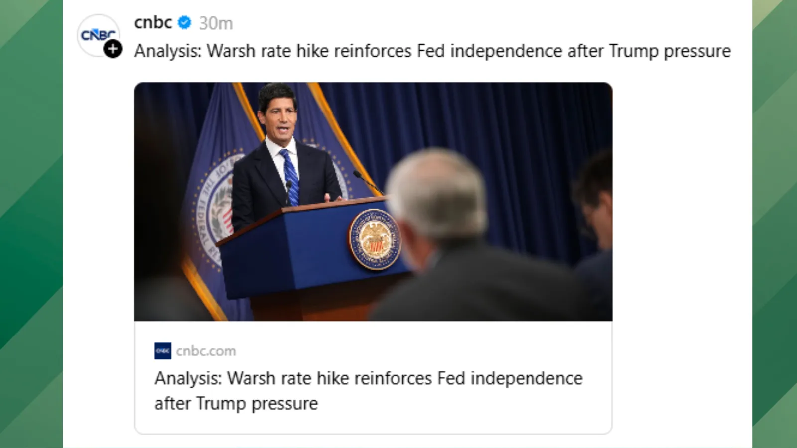 Fed approves rate hike.