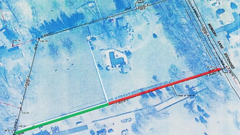 Neighbors fight over 10-feet of grass.