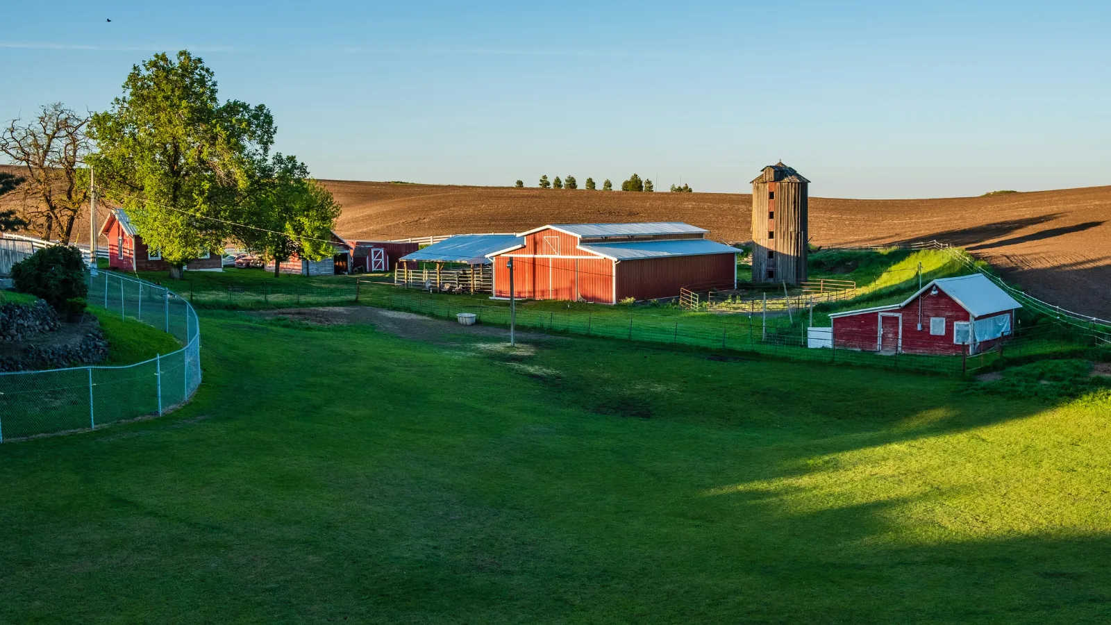 stock photo of a farm.