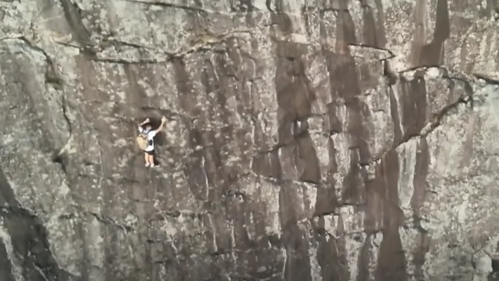 Climber Calls 911 After Getting Stranded on Tiny Ledge 260 Feet Up