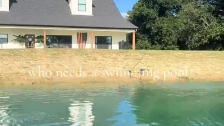 What Started as a Construction Hole Became This Family’s 80-Foot Swimming Pond