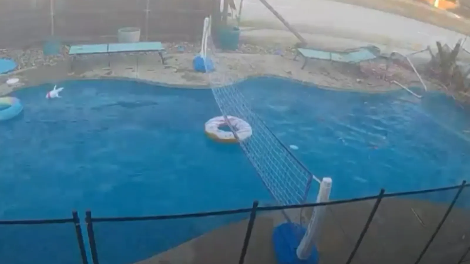 poolside crash.
