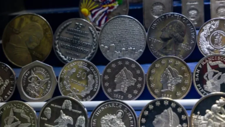 sample of silver coins.