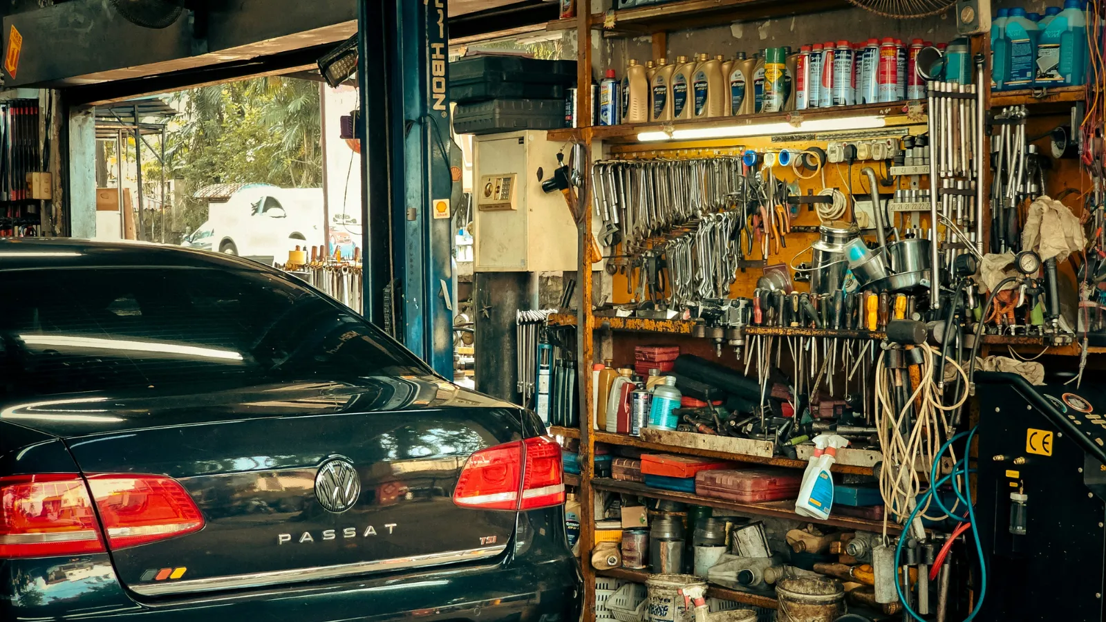 stock image car repair.