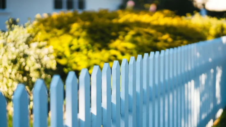 stock photo fence.
