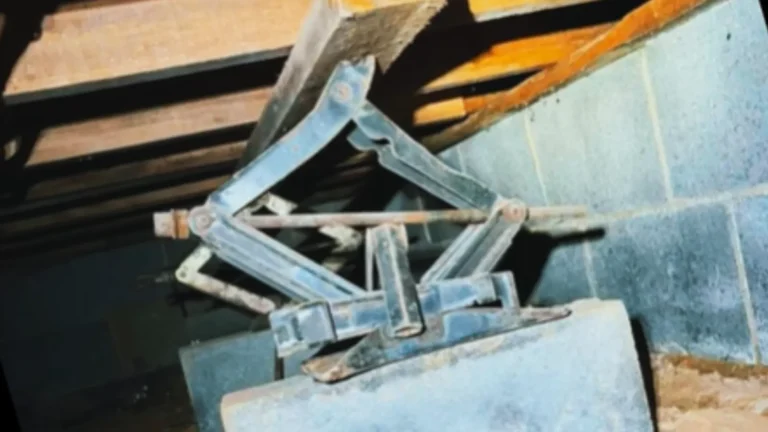 Contractor finds house on a jack.