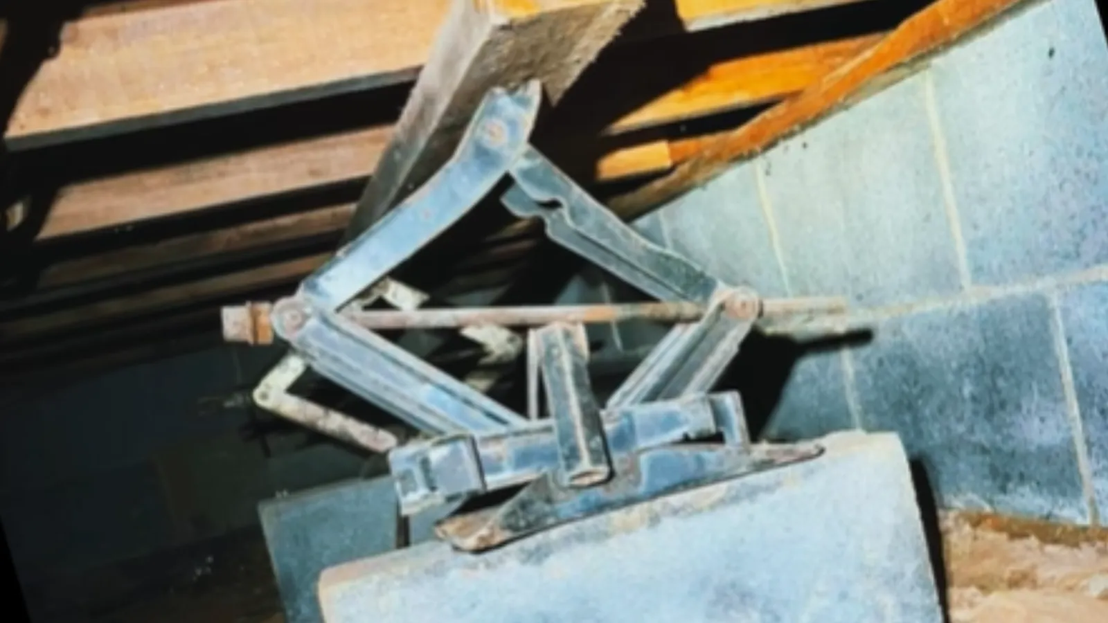 Contractor finds house on a jack.