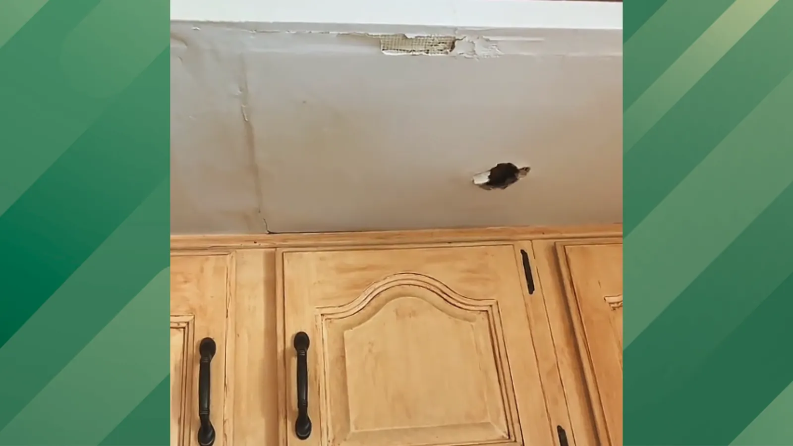 Woman calls home a money pit while showing off some issues.
