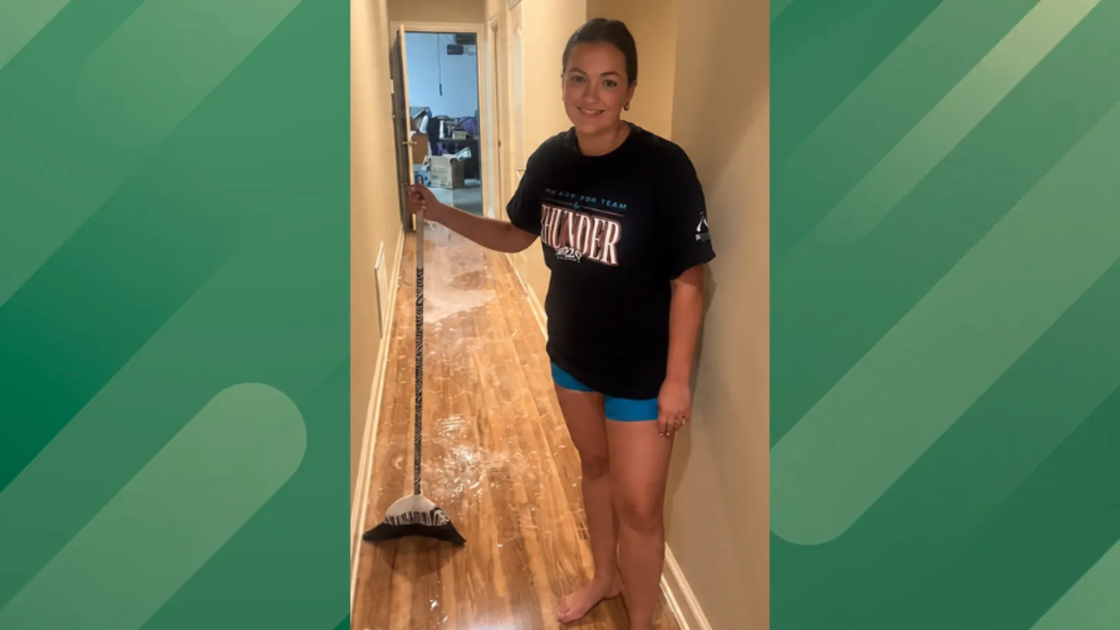 Woman floods home right after purchase.
