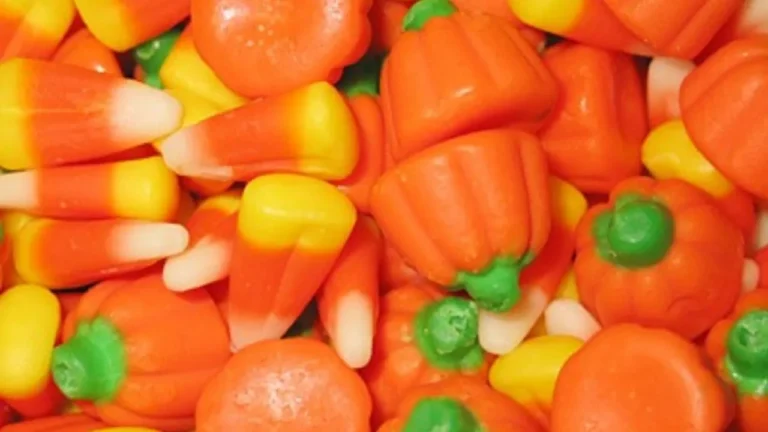 Candy corn and candy pumpkins