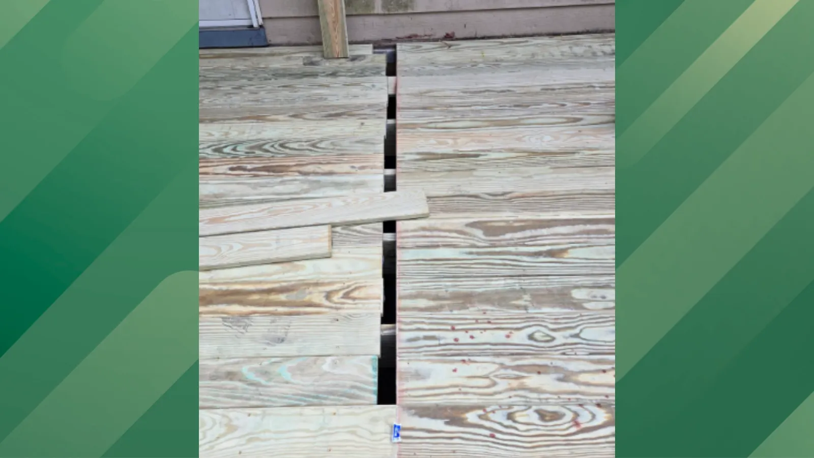 Homeowner questions contractor's work.