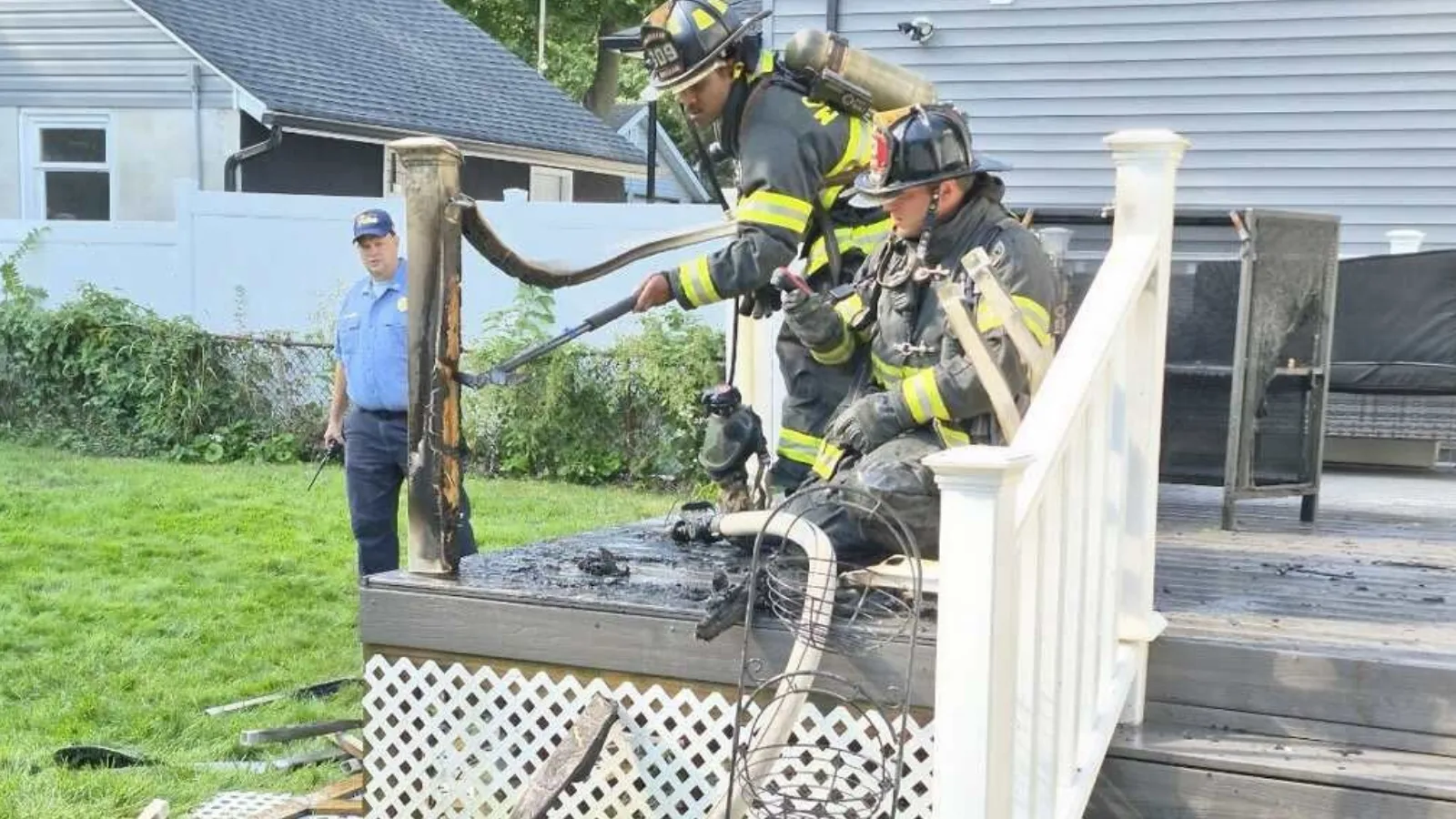 NJ firefighters save deck.