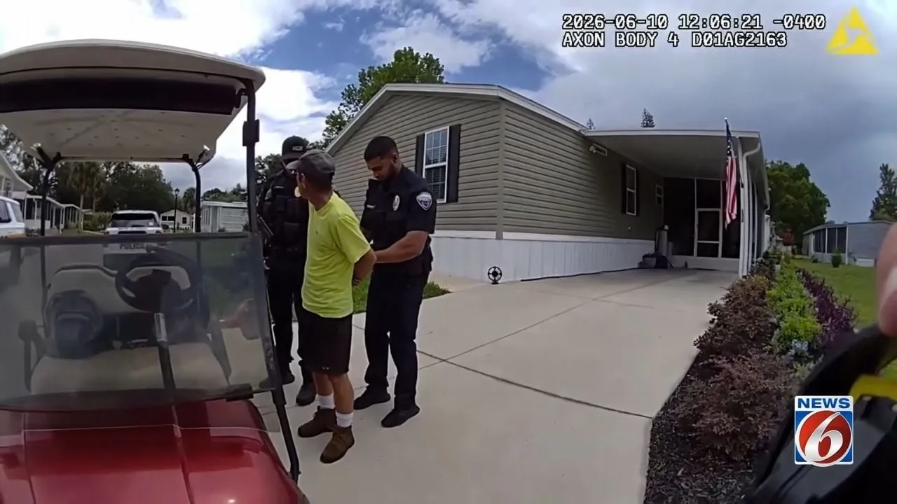 Florida man accused of trying to run over neighbor in golf cart shouldn’t have been driving at all.