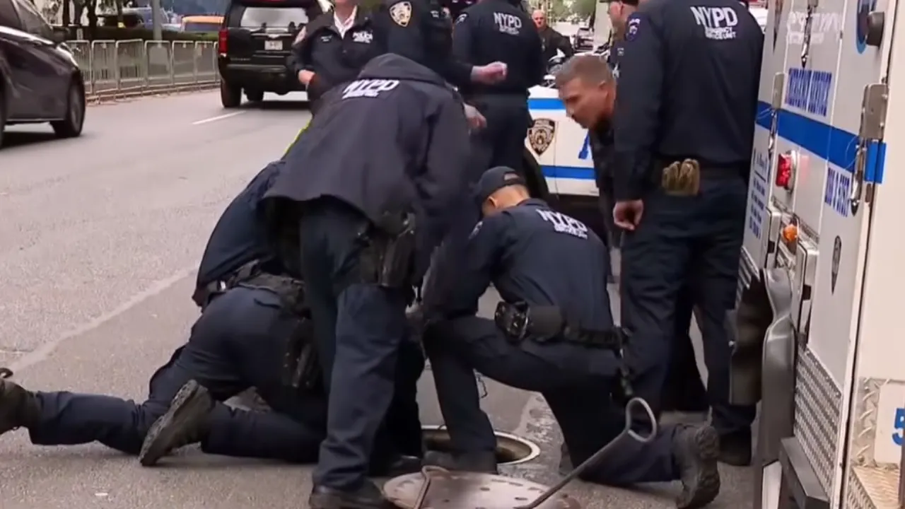 two suspects arrested in NYC manhole.