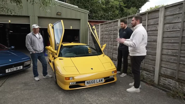 man lives in a house with supercar collection in his backyard.