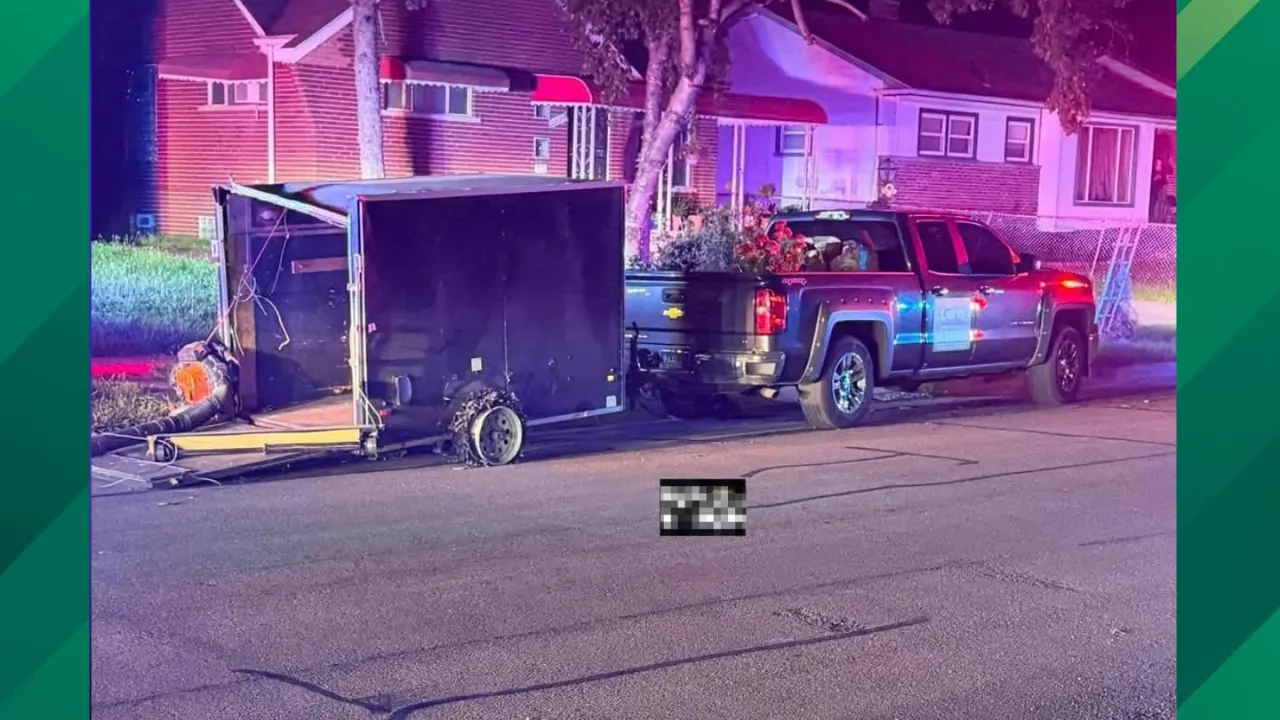 Michigan Man Flees Police With Trailer Full of Landscaping Tools Until the Cargo Starts Flying, Police Say.