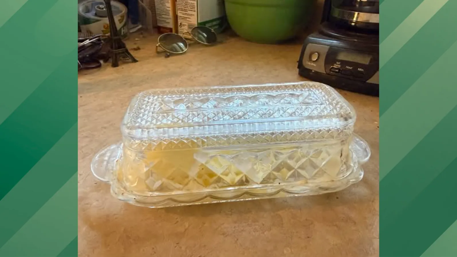 Butter on the counter.