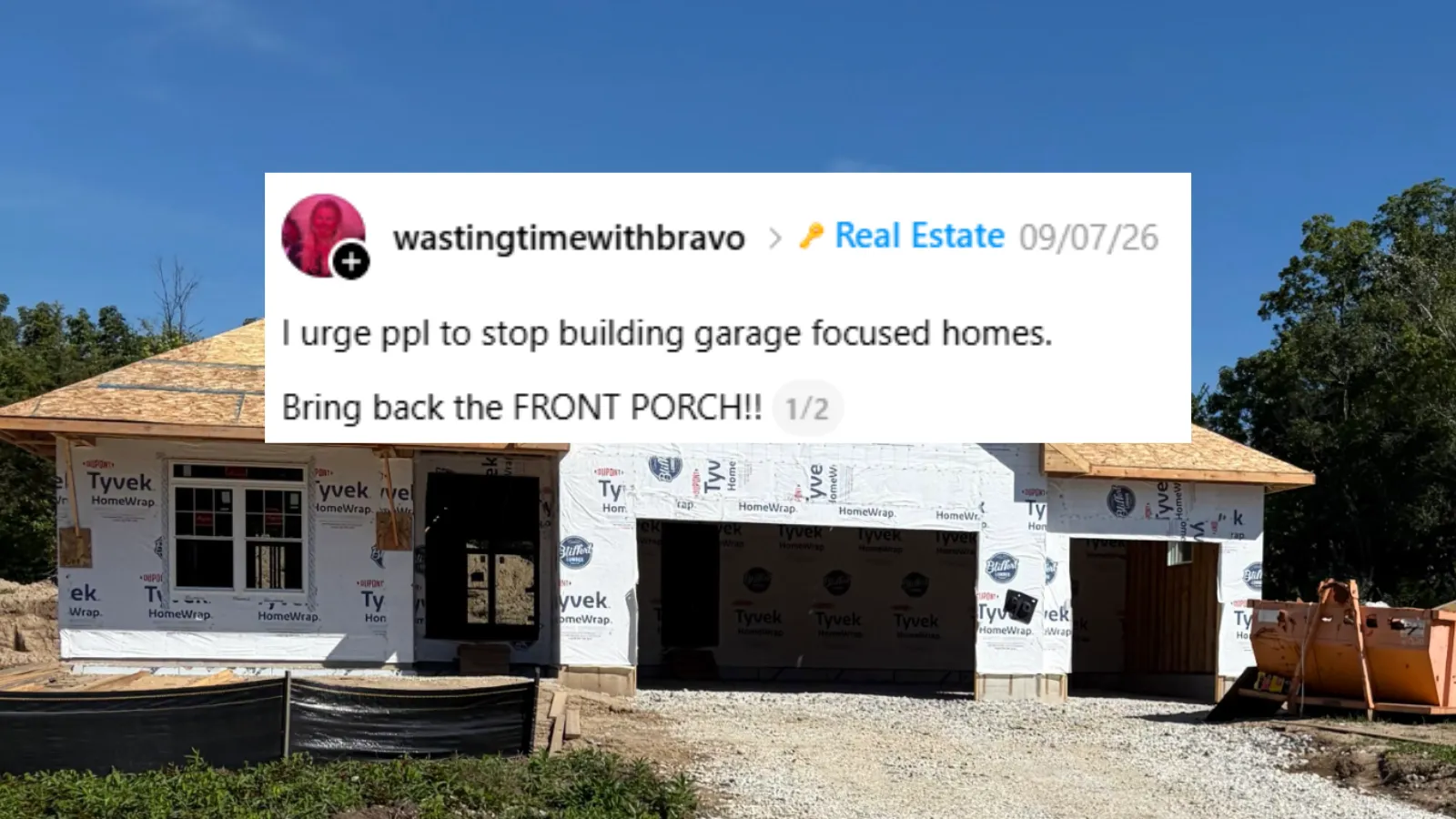 People blast garage focused homes.