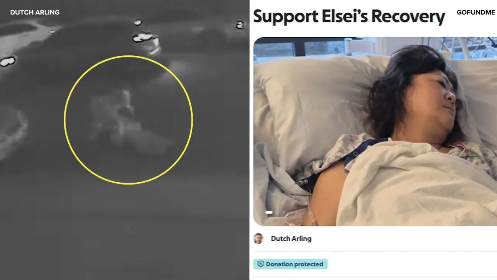 Woman slammed to the ground.