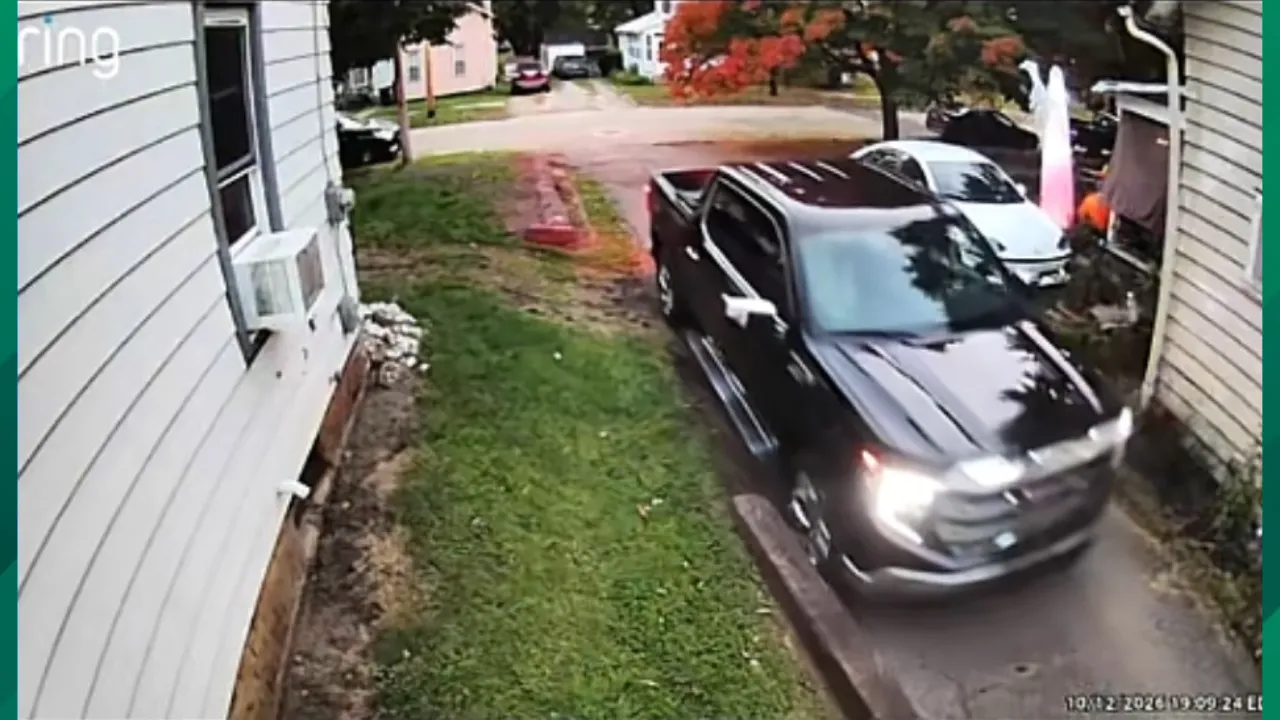 Woman says neighbor keeps driving through her grass.