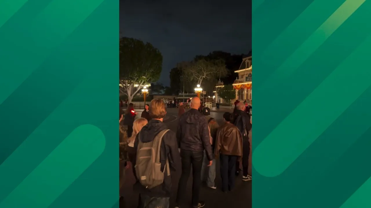 disneyland evacuation.