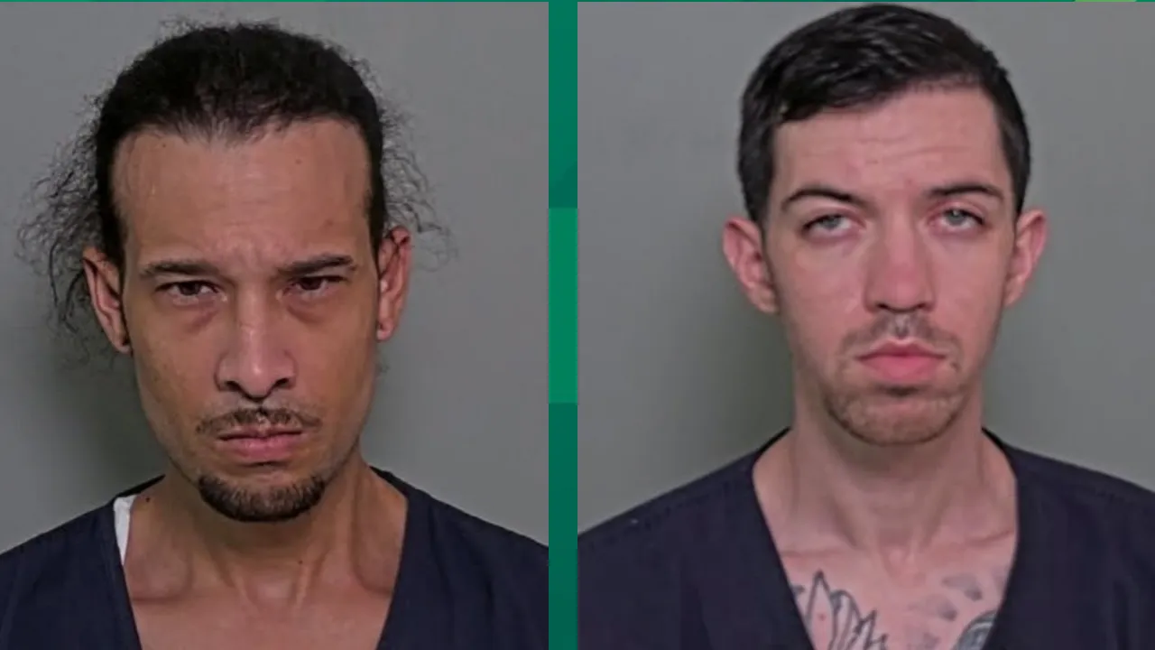 Two men arrested.