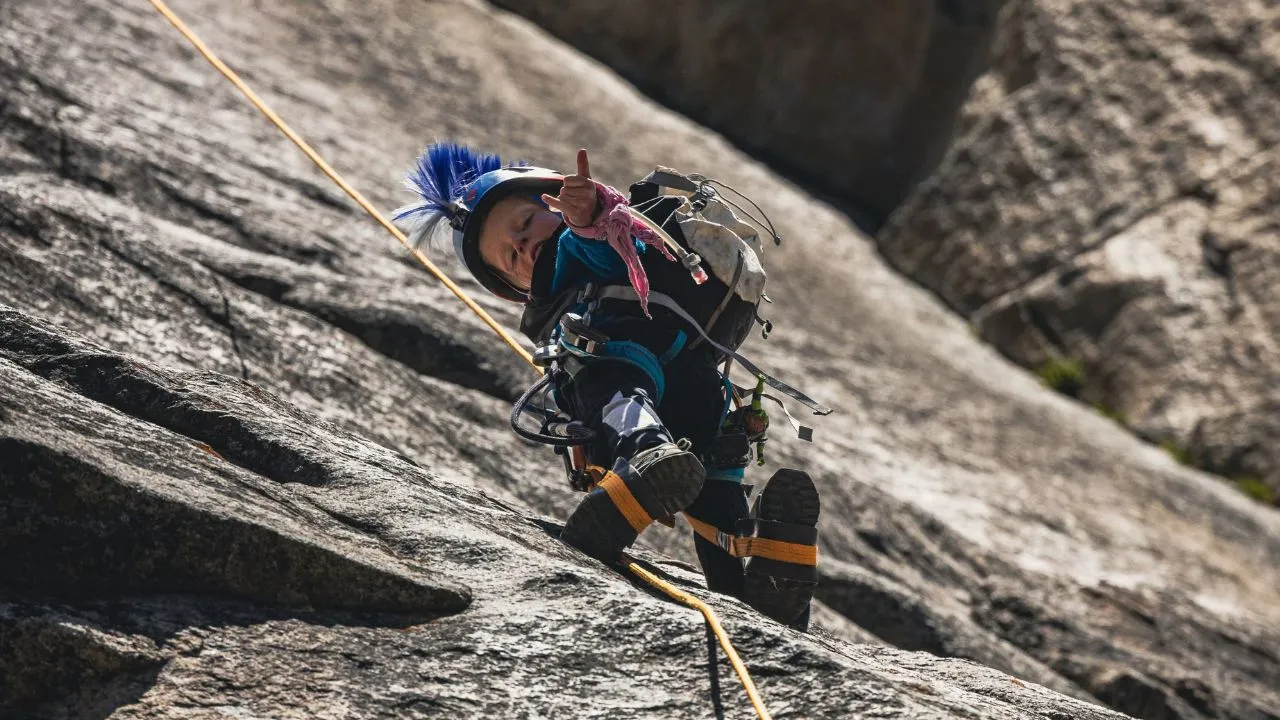 kid climbing.