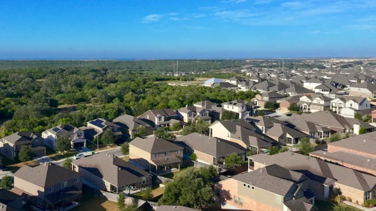 stock photo Texas rooftops.