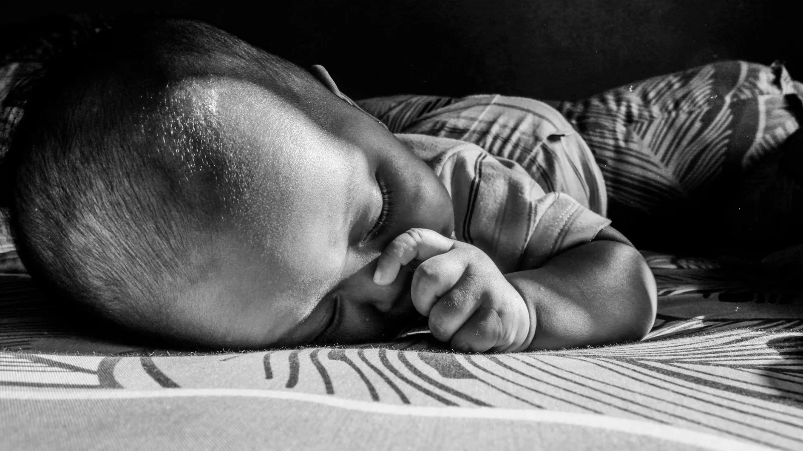 stock photo of a baby sleeping.