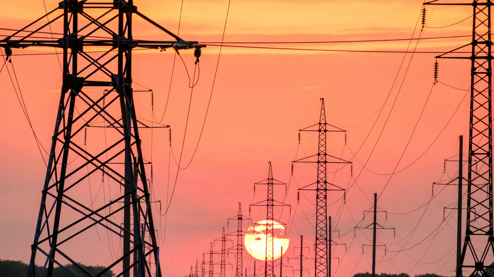 stock photo power lines.